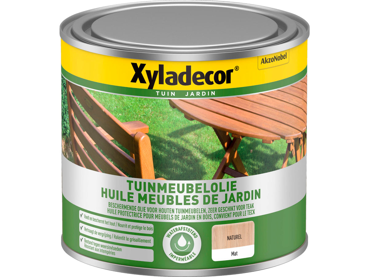 Xyladecor tuinmeubilairolie mat 500ml naturel