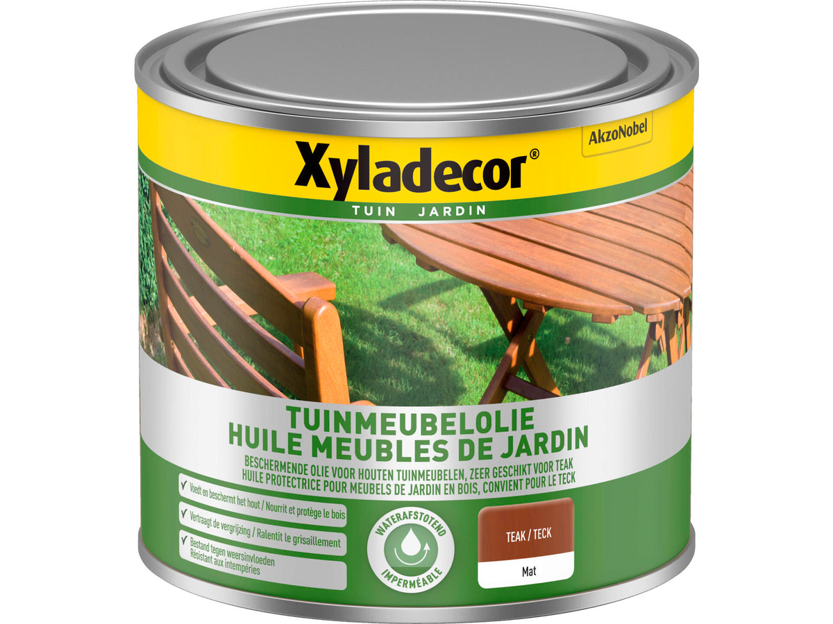 Xyladecor tuinmeubilairolie mat 500ml teak