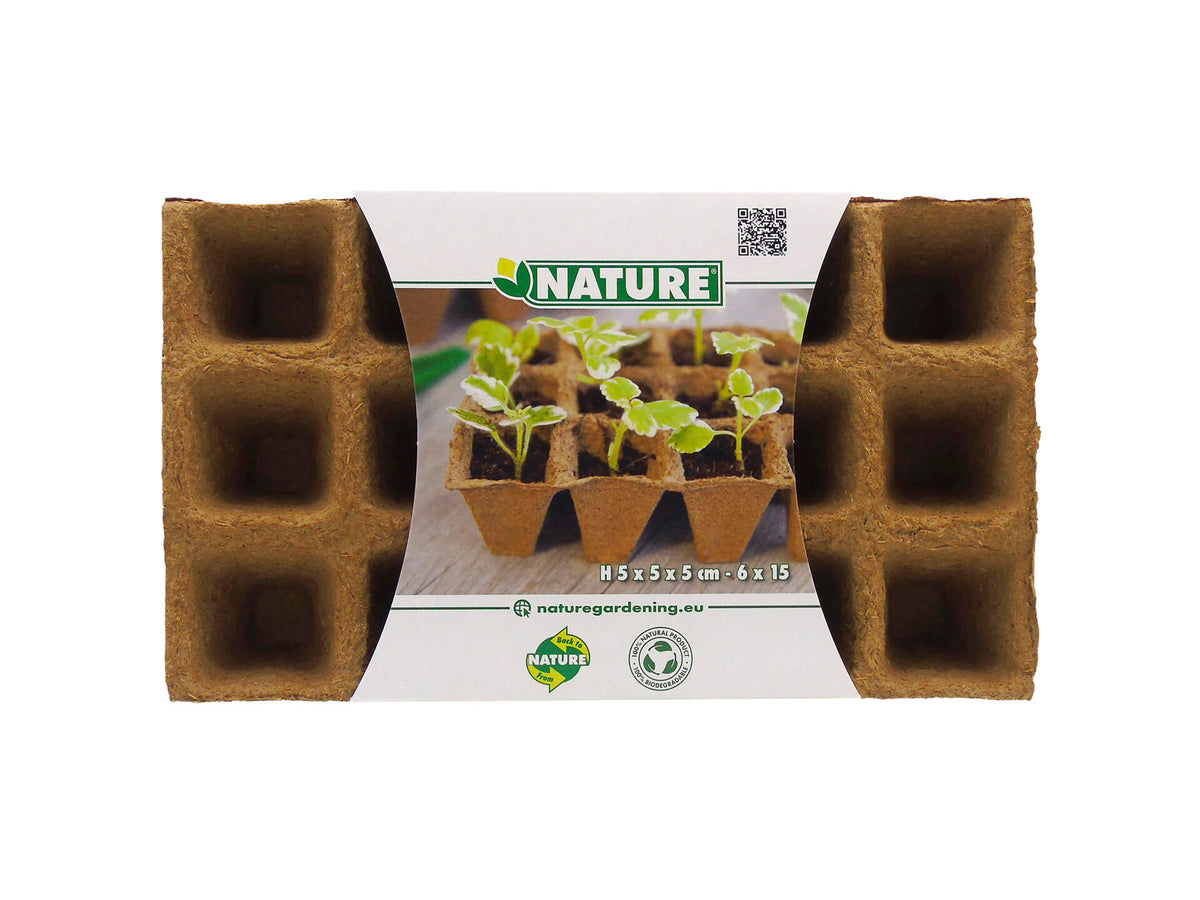 Nature turfpot 5x5 cm 6x15 stuks