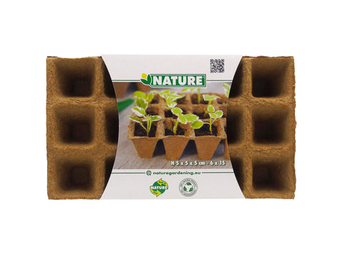 Nature turfpot 5x5 cm 6x15 stuks