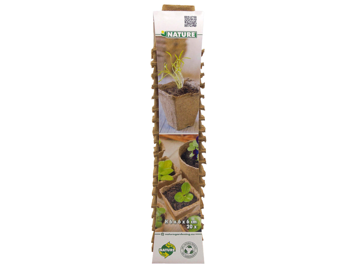 Nature turfpot 6x6 cm 20 stuks