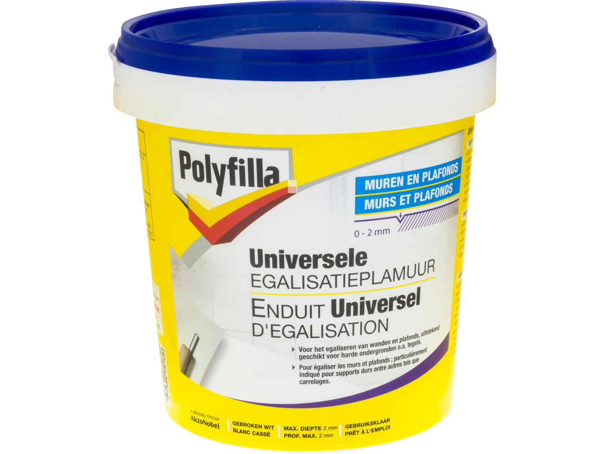 Polyfilla universele egalisatieplamuur 1kg gebroken wit