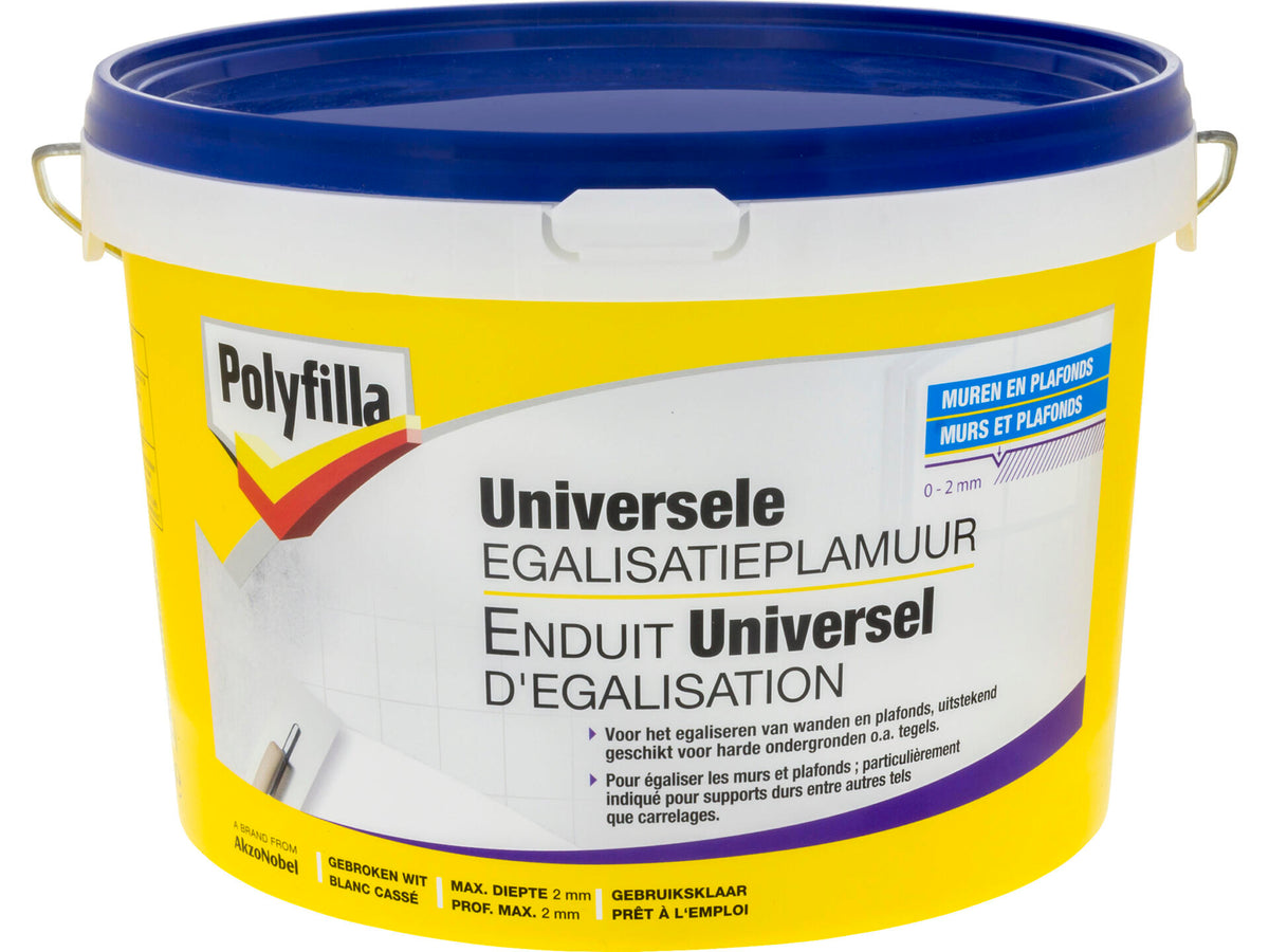 Polyfilla universele egalisatieplamuur 4kg gebroken wit