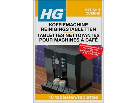 HG universele reinigingstabletten voor koffiemachine 10 stuks