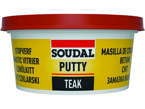 Soudal universele stopverf 500g teak