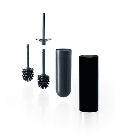van marcke collection scura borstelset vrijstaand wand messing zwart verchroomd