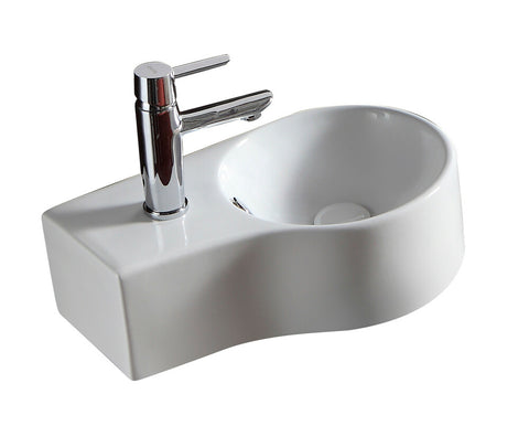 Origine Bali II handwasbak 44x27,5 cm kraangat links, lave-mains — SKU VM-20003065