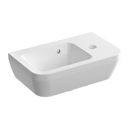Van Marcke Purcompact handwasbak 37x22 cm kraangat rechts wit