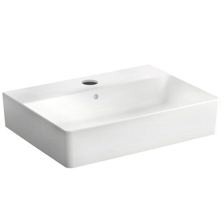 Square wastafel 60 x 44 cm wit, wastafels — SKU VM-20006274