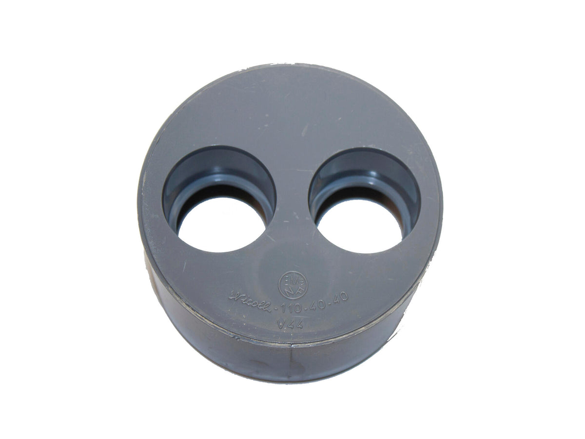Scala verloopring 100mm 40x40mm PVC grijs