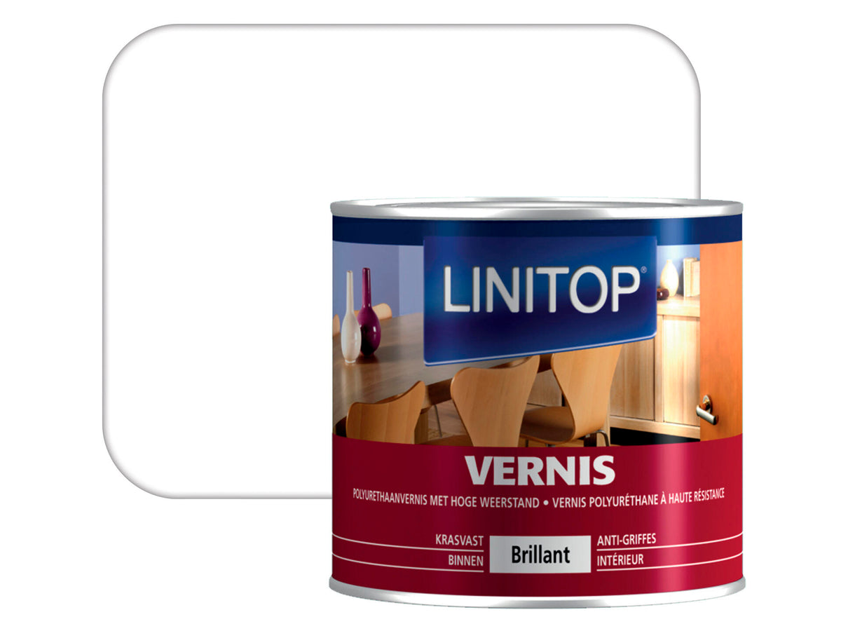 Linitop vernis hoogglans 0,25l kleurloos