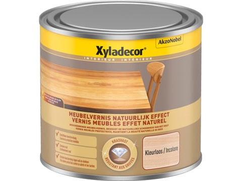 Xyladecor vernis meubel natuurlijk effect 0,5l kleurloos