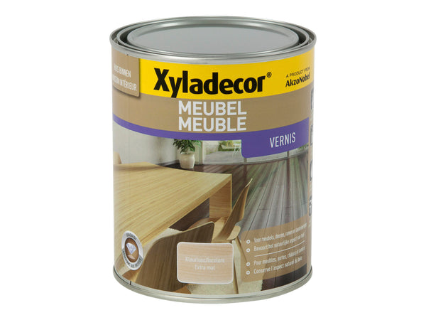 Xyladecor vernis meubel sneldrogend extra mat 1l kleurloos