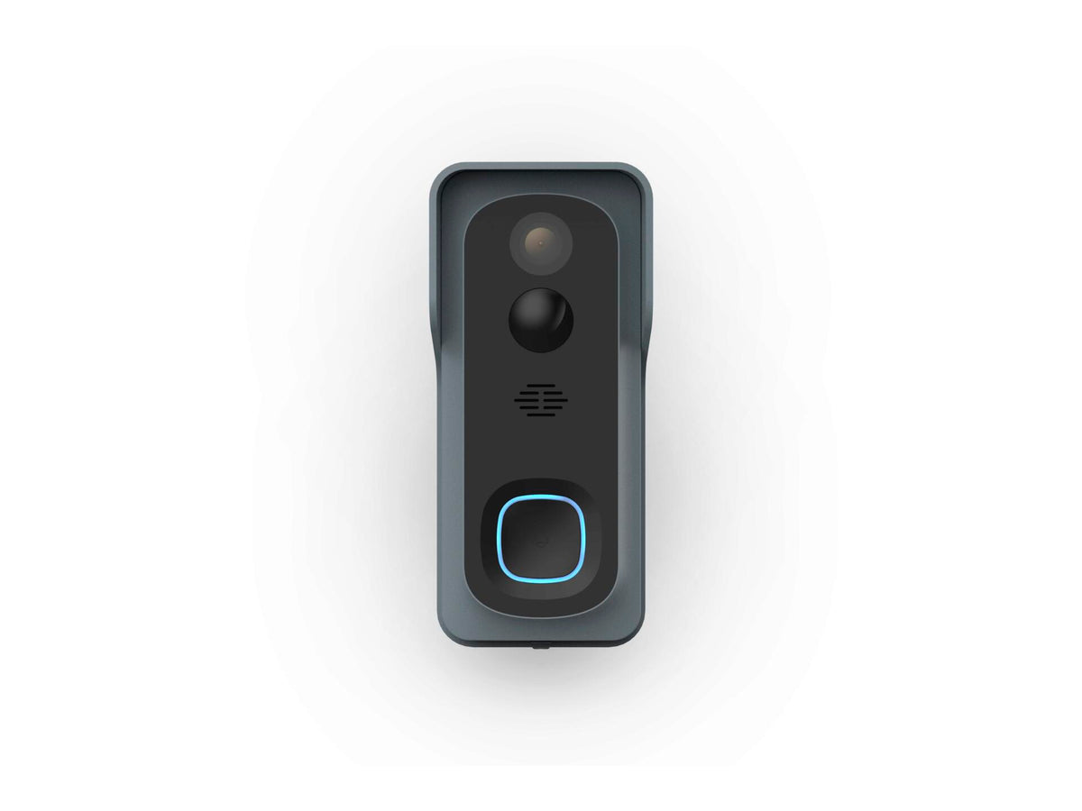 Qnect draadloze deurbel wifi/video zwart