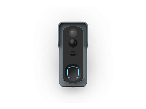 Qnect draadloze deurbel wifi/video zwart