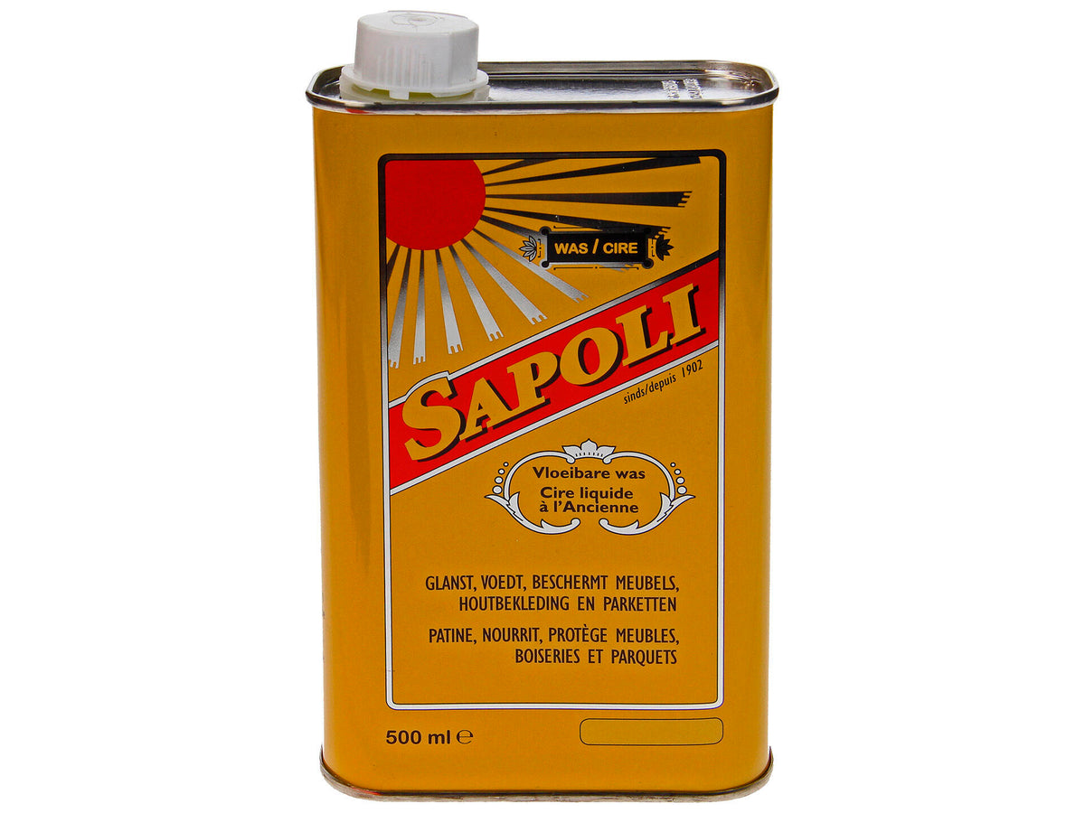 Sapoli vloeibare boenwas 500ml hout