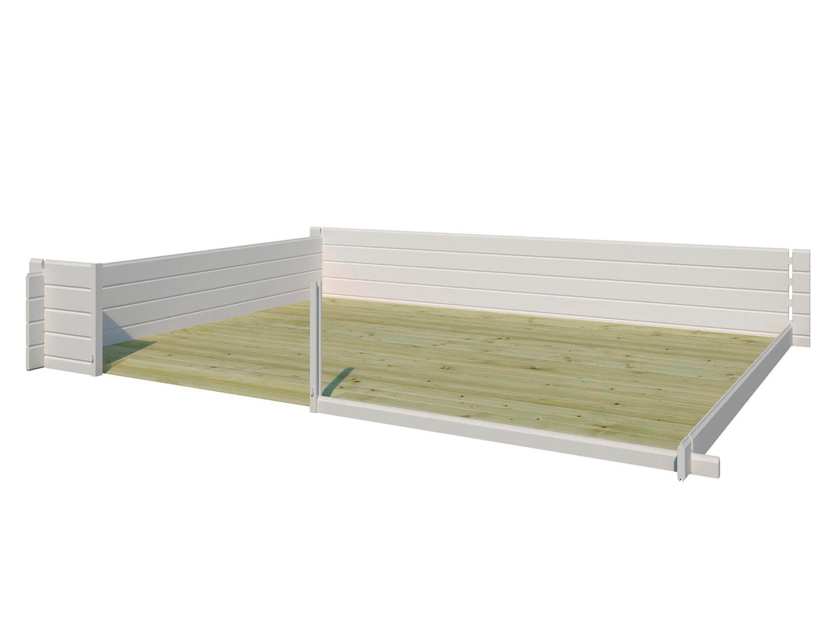 Gardenas vloer voor Edge houten tuinhuis 360x180x238 cm geïmpregneerd