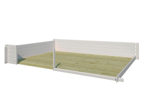 Gardenas vloer voor Edge houten tuinhuis 360x180x238 cm geïmpregneerd