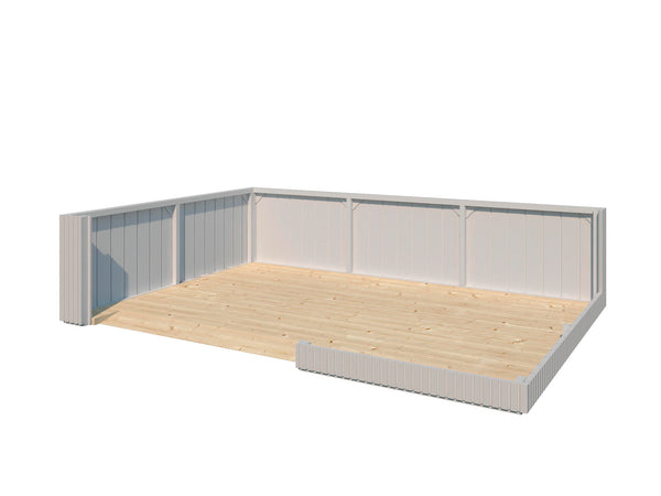 Woodlands vloer voor QBV S houten tuinhuis 298x198x220 cm