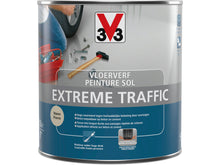 V33 peinture sol trafic extrême satin 0,5l pierre
