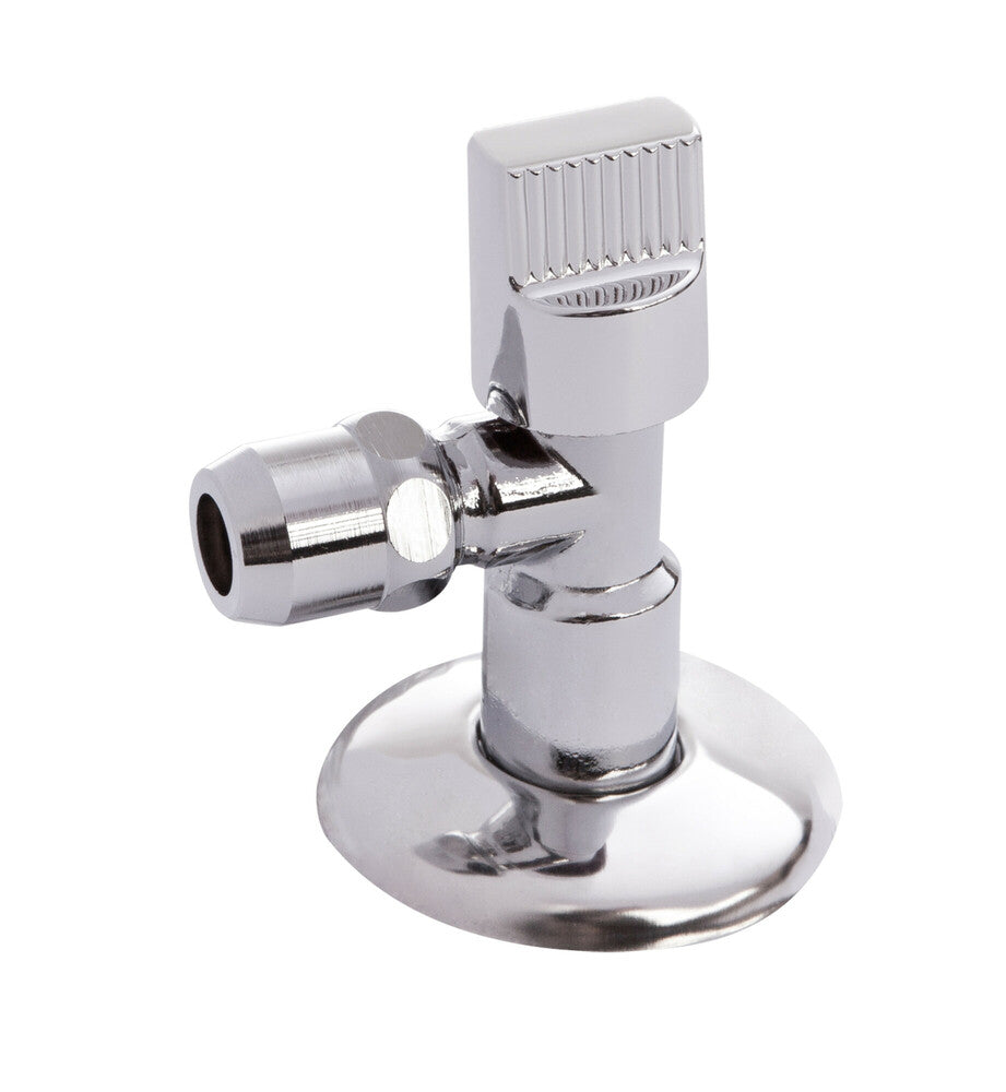 Hoekbolstopkraan 1/2" x 10 rozet lange moer