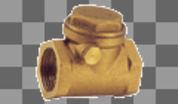 Terugslagklep horizontaal messing 3/4"