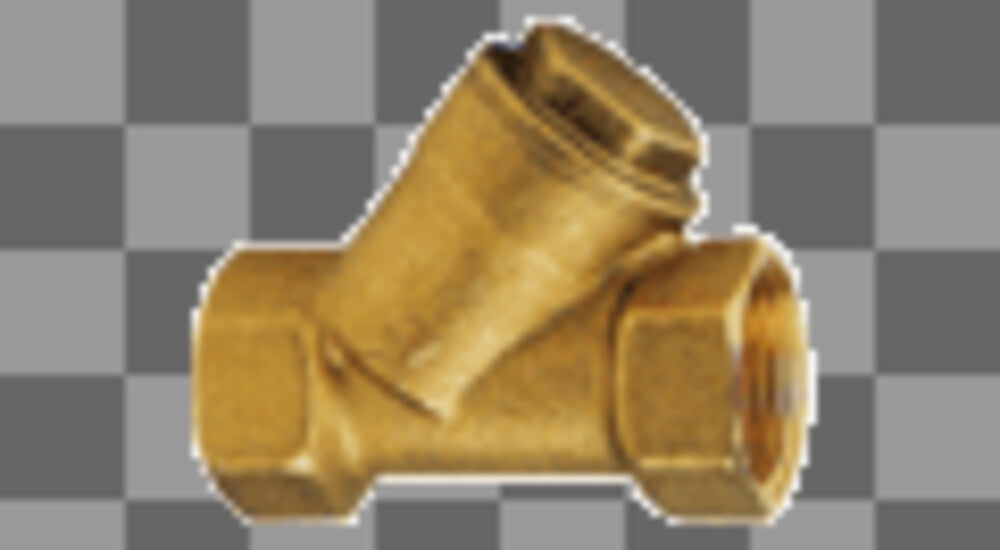 Vuilfilter sanitair messing 1/2" FF