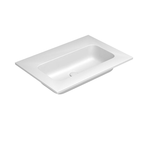 Van Marcke by Falper Fin tablet met 1wastafel L705xW505xH143mm mat wit