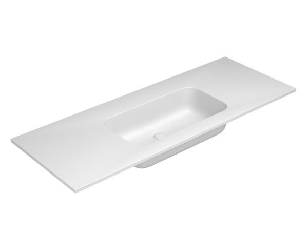 Van Marcke by Falper Fin tablet 1wastafel center L1205xW505xH143mm mat wit