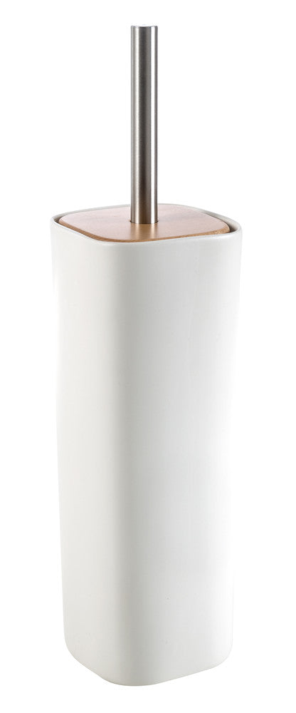 Van Marcke Collection Natural Pura porte-goupillon à poser céramique/bois blanc