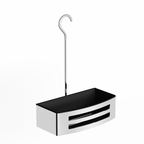 Van Marcke Collection Sano+ douchemand 310x220x120mm RVS verchroomd zwart