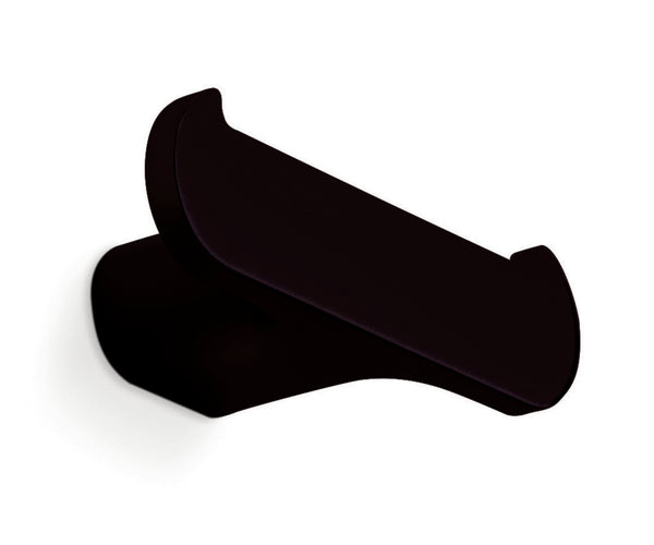 Van Marcke Collection Scura patère double mur 90x30x40mm laiton noir soft touch