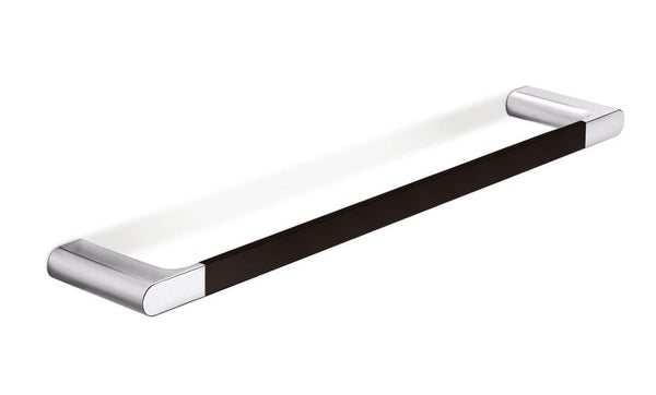 Van Marcke Collection Scura porte-serviettes 49cm mural chromé noir soft touch