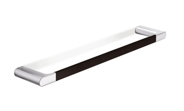 Van Marcke Collection Scura porte-serviettes 64cm mural chromé noir soft touch