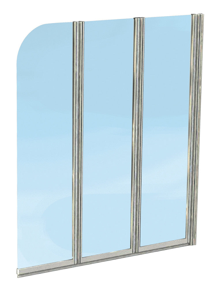 intro Star badwand driedelig 1200x1400 mm wit, badwanden — SKU VM-20002764