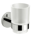intro Lano bekerhouder messing en glas wandmodel