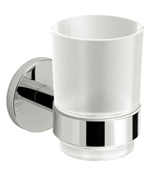 intro Lano bekerhouder messing en glas wandmodel