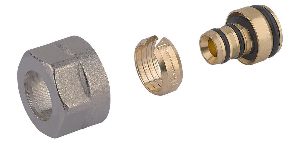 intro aansluitkoppeling 3/4" F euroconus Pex-Alu 16 x 2 mm per stuk