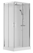 Van Marcke Vidrio cabine de douche accès d'angle à droite 1000x800mm 2 portes