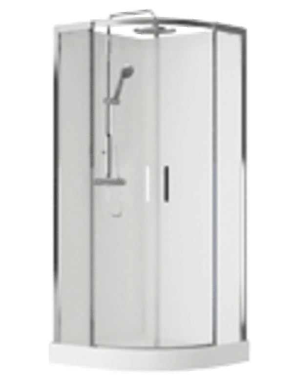 Van Marcke Vidrio douchecabine kwartrond 900x900mm met 2 schuifdeuren