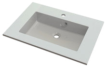 Van Marcke Don tablette avec 1lavabo marbre artificiel 700x500x15mm blanc