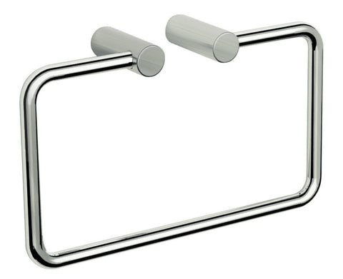 Van Marcke Tilde handdoekhouder ring wand 210x120x50mm messing geborsteld nikkel
