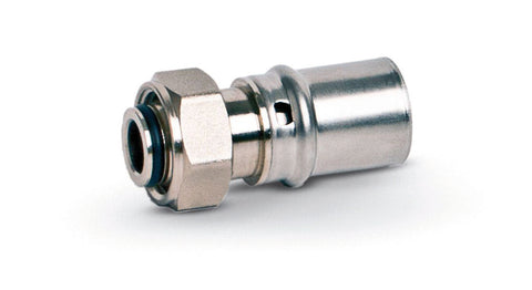 SYSTEMPEX rechte koppeling VPE-Alu-buis persen nikkel 16-M22