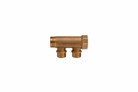 SYSTEMPEX verdeler 3/4"MF uitgang 1/2 2 kringen