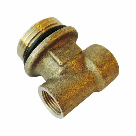 SYSTEMPEX t-stuk voor verdeler D4/4"M-1/2"F-3/8"F met O-ring