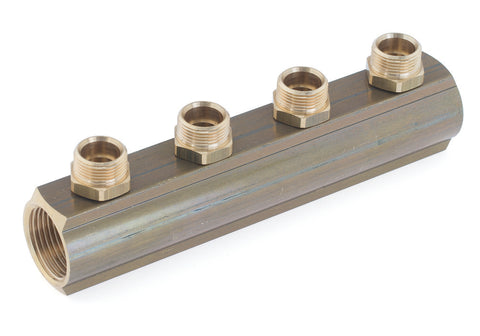 SYSTEMPEX verdeler voorgemonteerd nippels 4/4"FF uitgang M22 2 kringen