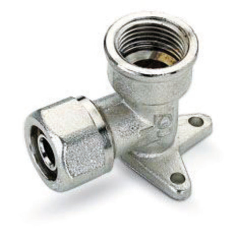 SYSTEMPEX muurplaat VPE-Alu buis aansluiting knel x D F D 16 x 1/2"F