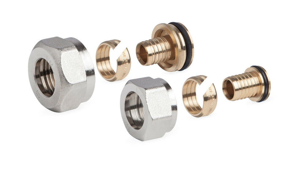 SYSTEMPEX klemkoppeling voor PEX-buis M22 16 x 2.0 per 2 stuks