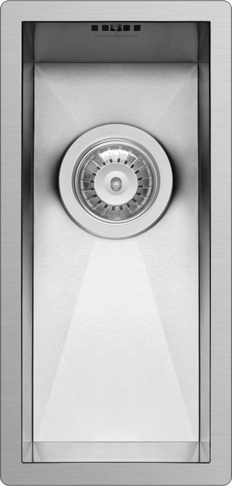 GO by Van Marcke Tritoni spoeltafel 17x40x14cm 1bak afvoerplug RVS geborsteld