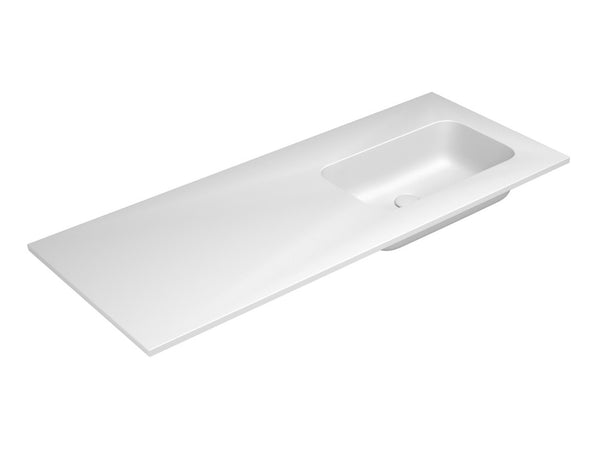 Van Marcke by Falper Fin tablet 1wastafel rechts L1205xW505xH143mm mat wit